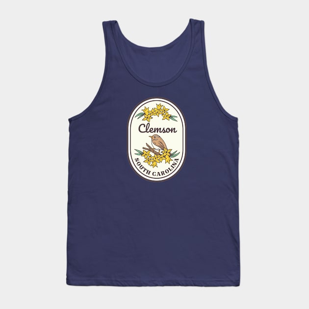 Clemson South Carolina Wren SC Tourist Souvenir Tank Top by carolinafound